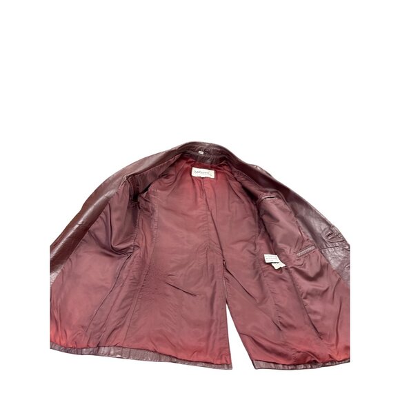 Wilsons Suede & Leather Mens Brown Blazer Jacket Size 36 SKU 7188 - Picture 12 of 16